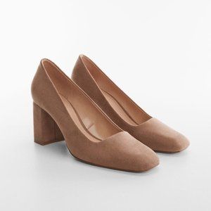 NWOT - Mango Geometric heel shoes